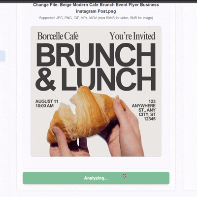Ad scan result